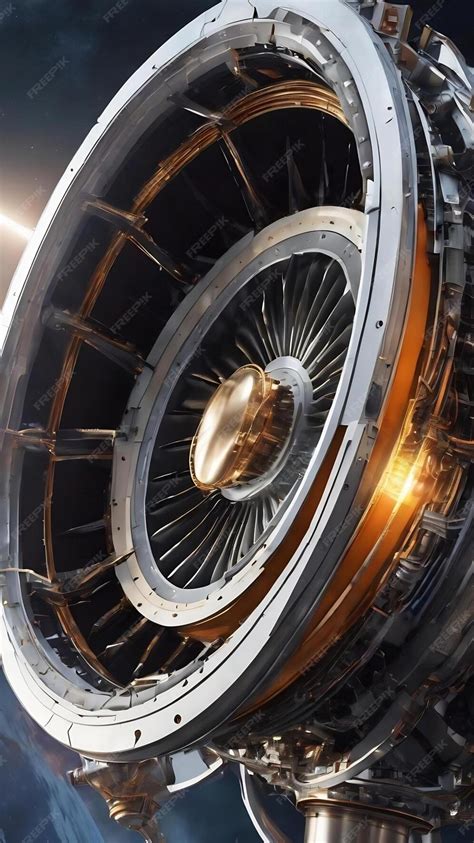 Premium Photo 3d Rendering Future Engine Rocket Turbine Technology