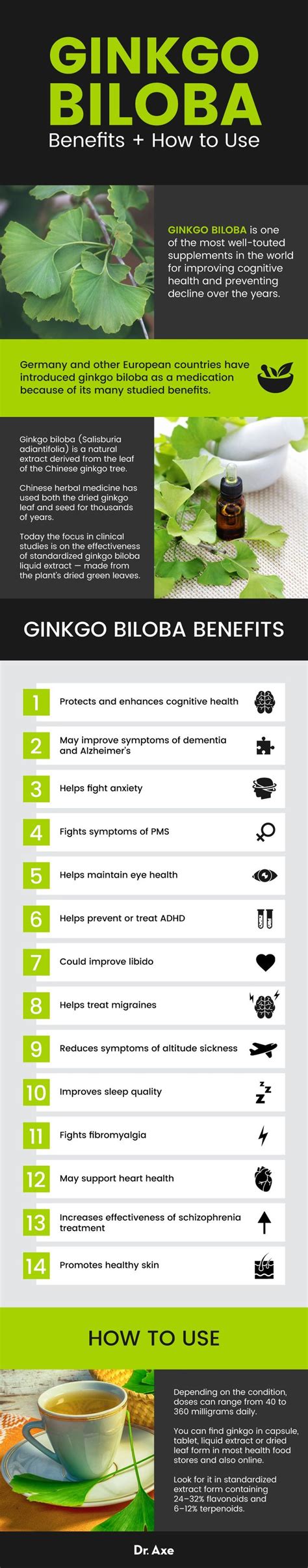 Ginkgo Biloba Benefits Uses Side Effects And Dosage Dr Axe