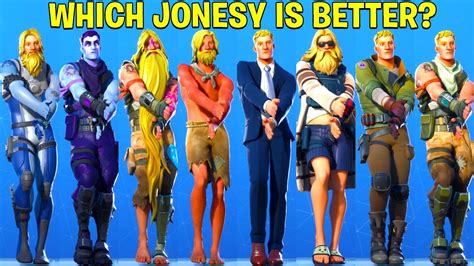 Fortnite Dance Battle Of All Jonesy Skins Castaway Jonesy Dad Bod