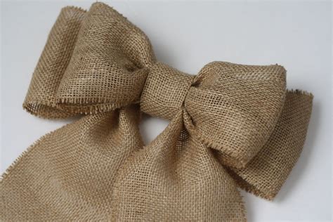 Burlap Pew Bows 20 Natural Burlap Large Double Bow Set Etsy