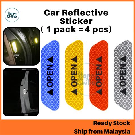 Car Door Reflective Sticker Safety Tape Shopee Malaysia