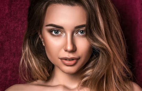 Wallpaper Look Close Up Face Background Model Portrait Makeup