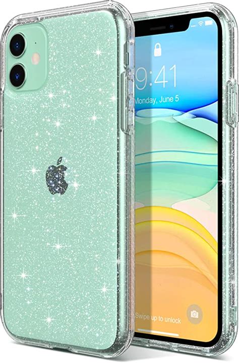 Amazon ULAK Compatible With IPhone 11 Case Clear Glitter Hybrid