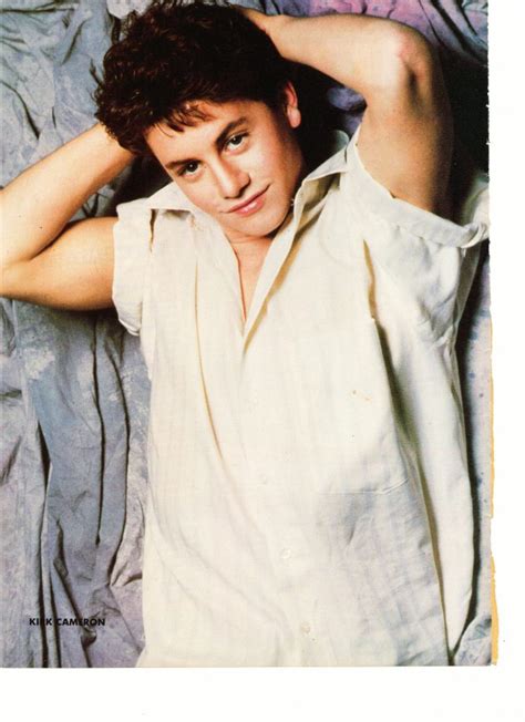 Kirk Cameron Teen Magazine Pinup Clipping Laying On Sheets Growing