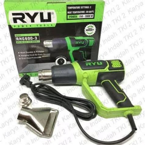 Jual Ryu Rhg Heat Gun Mesin Pemanas Hot Gun Shopee Indonesia