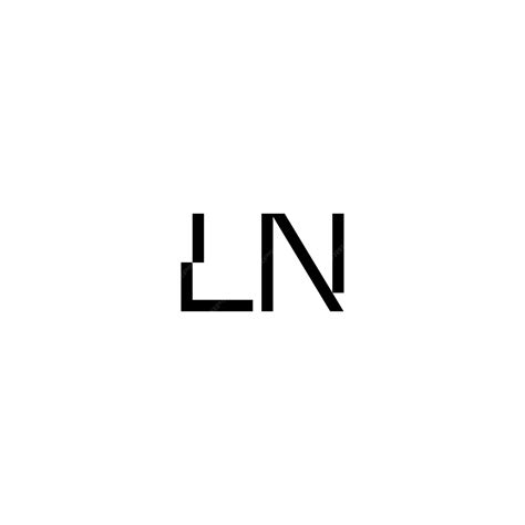 Premium Vector | Ln monogram logo design letter text name symbol ...