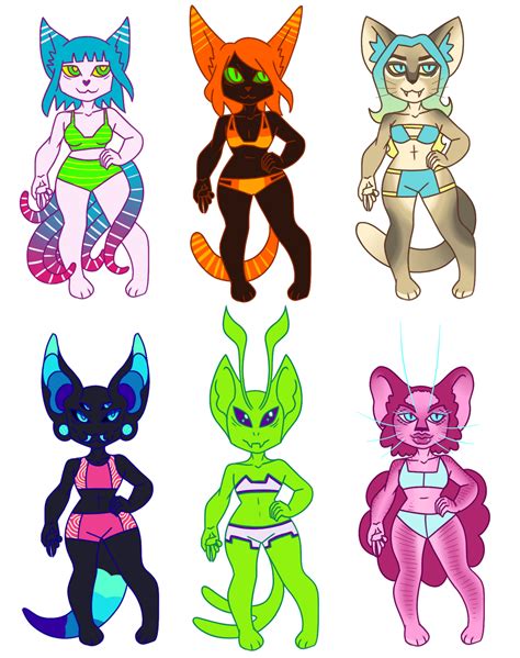 Cat Character Chibis By Sharklysweet On Deviantart