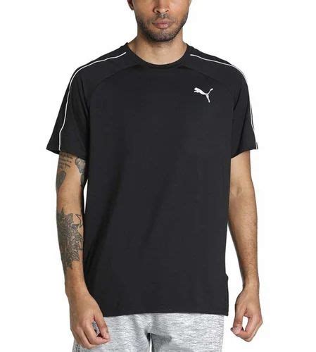 Cotton Plain Puma T Shirts V Neck Collar At Rs 898 Piece In Borsad