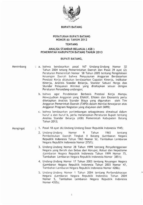 Pdf Bupatibatang Peraturan Bupati Batang Nomor Portal Batangkab Go