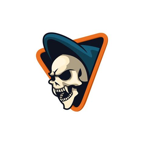 Premium Vector Skull Head Mascot Logo Vector