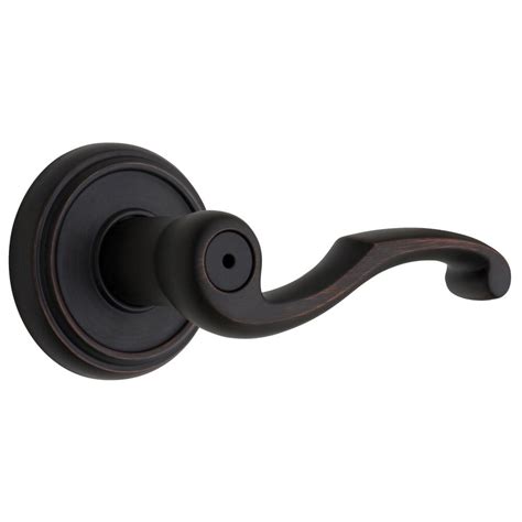 Weiser Maya Venetian Bronze Bed Bath Privacy Interior Door Handle The Home Depot Canada