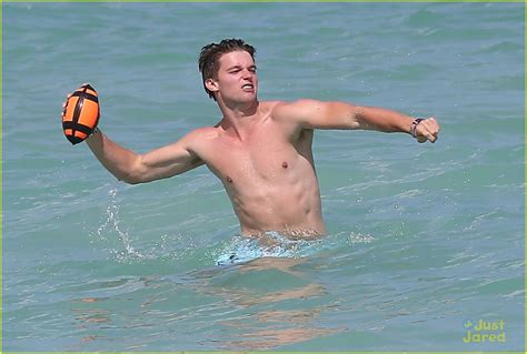 Full Sized Photo Of Patrick Schwarzenegger Shirtless Beach Games 09 Patrick Schwarzenegger