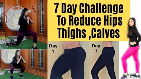 7 Days Challenge To Reduce Hips Thighs Calves Squat Challenge Somya Luhadia Youtube