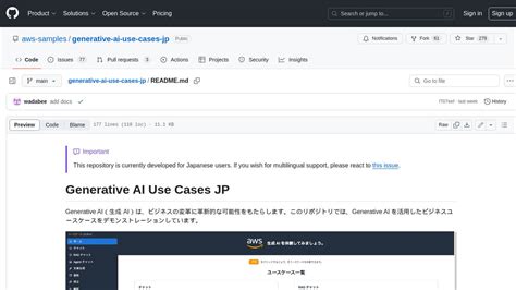 Github Generative Ai Use Cases Jp Features Alternatives Toolerific