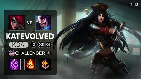 Katevolved Katarina Mid Vs Yasuo Na Challenger Patch Youtube