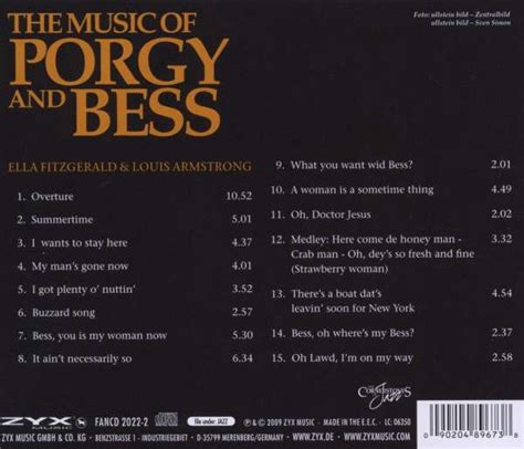 Louis Armstrong And Ella Fitzgerald The Music Of Porgy And Bess Cd Jpc