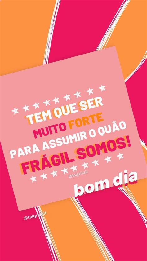 A Pink And Orange Poster With Words On It That Say Tem Que Ser Muito