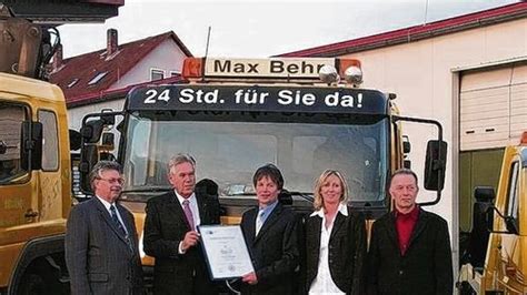 Jahre Firma Max Behr