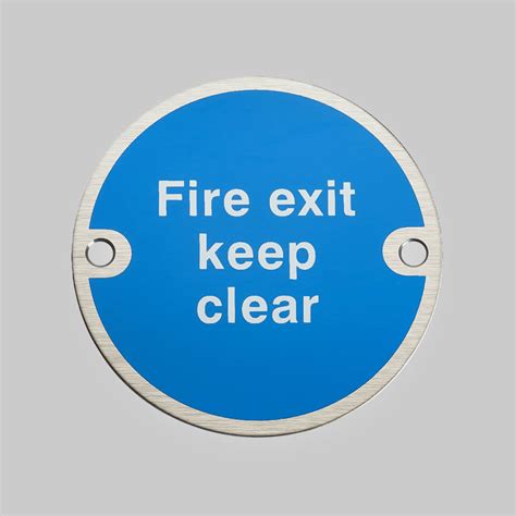 97950 Alite Fire Exit Keep Clear Sign Allgood Ironmongery