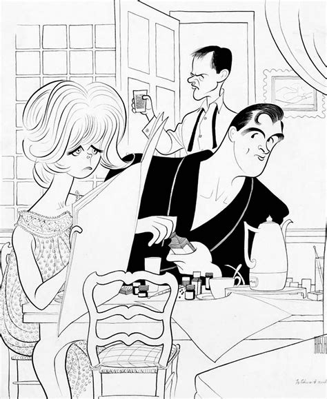 Al Hirschfeld 1903 2003 Send Me No Flowers Doris Day Rock Hudson