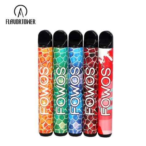 Eu Tpd Compliant Fowos Bar Ecig Disposable Wholesale 600 Puffs Mango