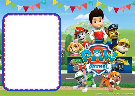 Easily Edit Pdf Invitation Paw Patrol Birthday Invitation Bagvania