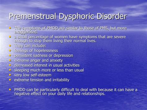 Ppt Premenstrual Syndrome Powerpoint Presentation Id 1453054