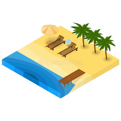 The Word Beach From Bright Letters Summer Vacation At Sea Stock Illustration Illustration Of