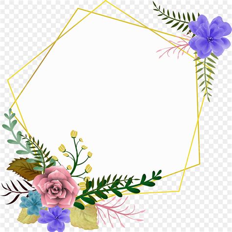 Flora Wreath Vector Hd PNG Images, Wreath Of Flowers And Leaves Vector ...