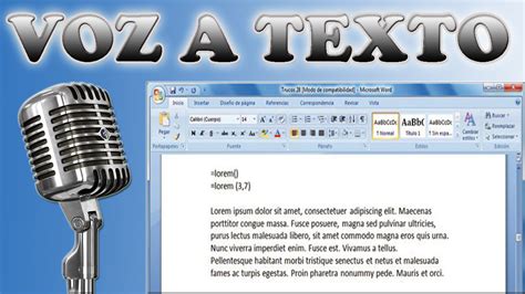 Dictar Textos a Word con el Micrófono Reconocimiento de Voz Sin