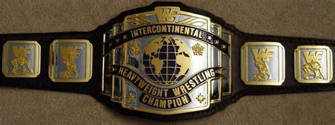 Intercontinental Championship design in WWF | Wwf, Intercontinental ...