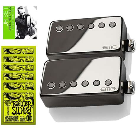 Emg James Hetfield Signature Humbucker Set Black Chrome Free Reverb