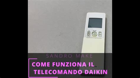 Simboli Telecomando Daikin Istruzioni YouTube