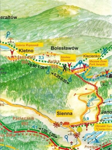 SZLAKI TURYSTYCZNE MASYWU ŚNIEŻNIKA MAPA GALILEOS