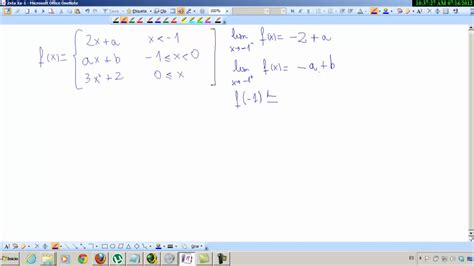 Calcular A Y B Para Que La Función Sea Continua Y Derivable Tema 08