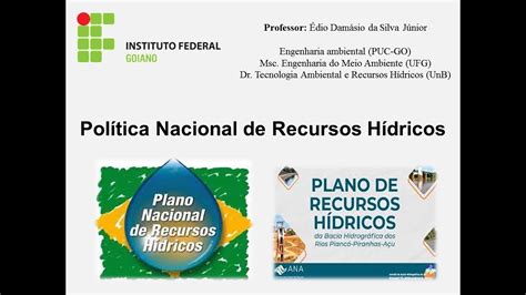 Política Nacional de Recursos Hídricos YouTube