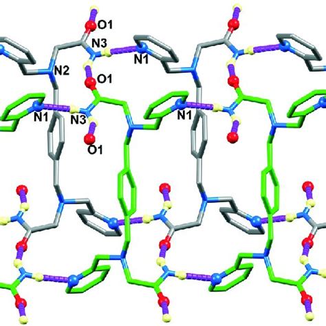 Schematic Representation Of The 2d Supramolecular Network Of The Download Scientific Diagram