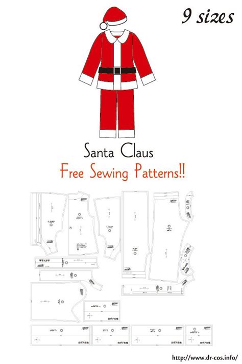 The Santa Claus Sewing Pattern Is Shown With Instructions To Sew It And How To Use It