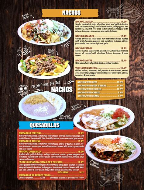 Menu - El Patron Goshen