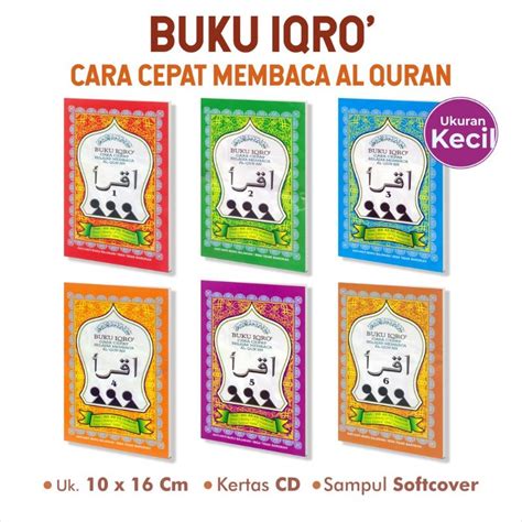 Jual Buku Iqro Anak Iqro Cara Cepat Belajar Membaca Alquran Jilid