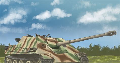 Jagdpanther V号駆逐戦車jagdpanther Panzer老貓のイラスト Pixiv