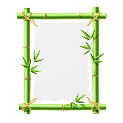 Template Bamboo Board With Stretched Paper For Text Place Background