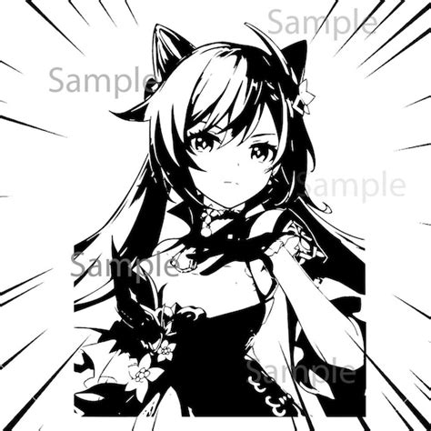 Waifu Gacha Game Svg Shoujo Silhouette For T Shirt Vynil Etsy