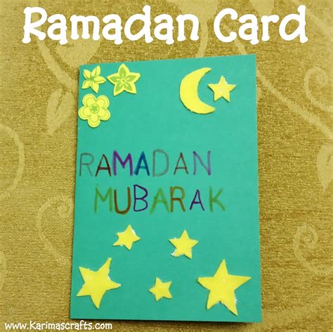 Karimas Crafts Designing Ramadan And Eid Cards 30 Days Of Ramadan