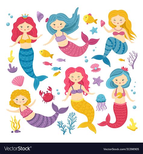 Detail Clipart Mermaid Koleksi Nomer 23