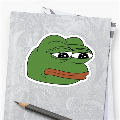 "funny sad frog meme xDDDD" Sticker by GrimlockAndSlag | Redbubble