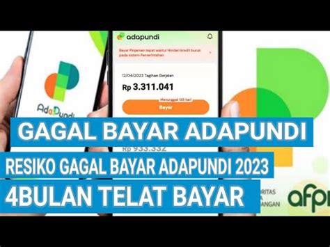 Gagal Bayar Pinjaman Online Adapundi Resiko Galbay Bulan Di