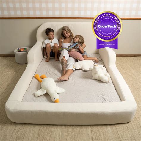 Cama Little Duck É Boa - Cama Montessoriana Casal - Linho | Little Duck