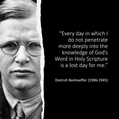 Dietrich Bonhoeffer quote — Eat. Write. Sleep...