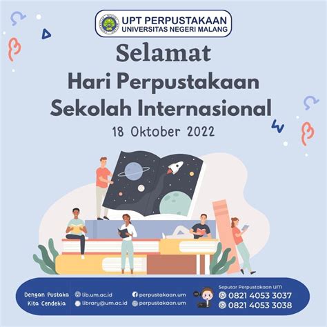 Selamat Hari Perpustakaan Sekolah Internasional UPT Perpustakaan